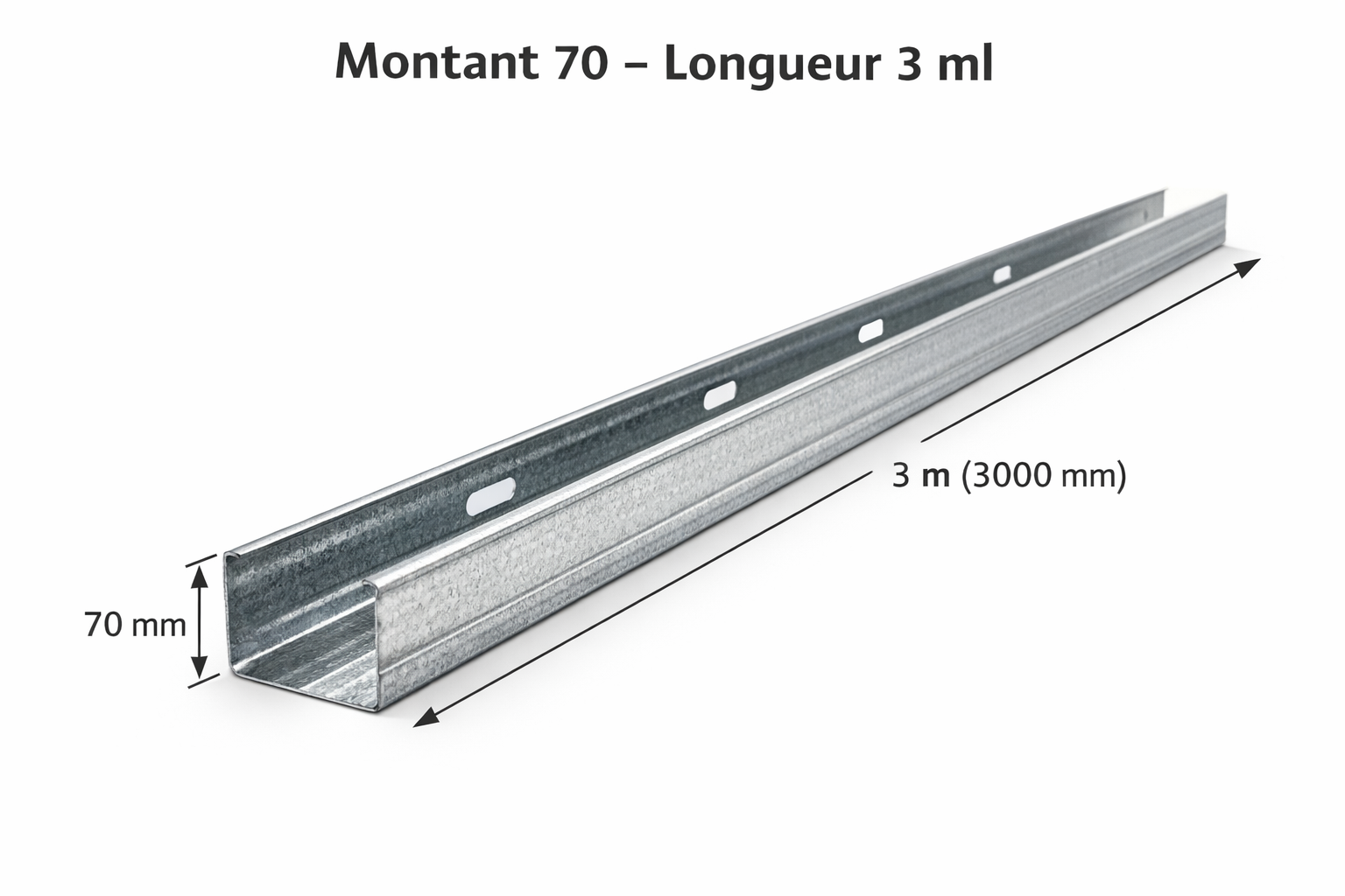 Montant 70 – Longueur 3 ml – Image 2