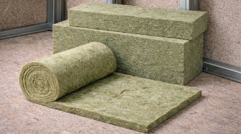 Laine de roche isolation